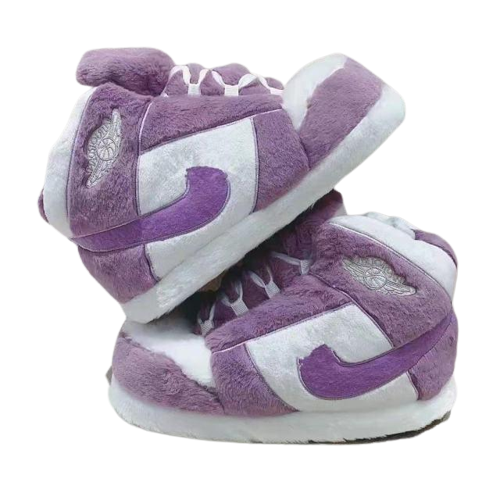 Purple Slippers Air Retro 1 Low Light Purple Slippers.one