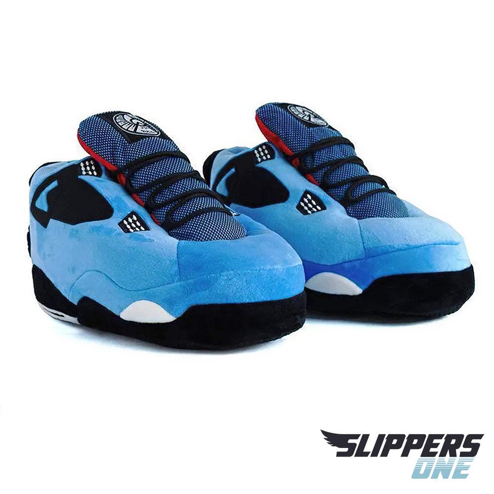 Retro 4 University Blue Slippers - Slippers.One