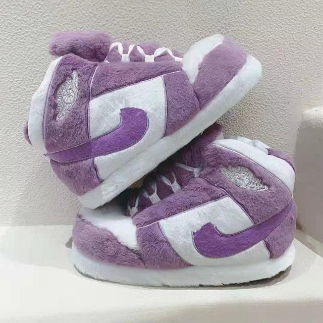 Air Retro 1, Purple, Slippers.One,  warm slippers, warm, slippers, cold, cold feet, warm feet, winter, gift, cozy, fluffy, comfortable, christmas, christmas gift, xmas